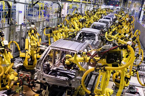 what machines are in a car manufacturing factory